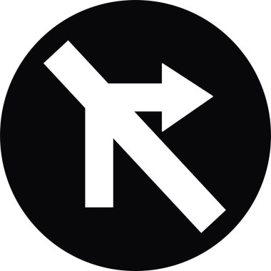 road sign icon in Flat outline style different directions isolated on transparent background Bended arrow, turning, zig zag, crossroads navigation arrows. Driving direction mark, vector for apps, web clipart