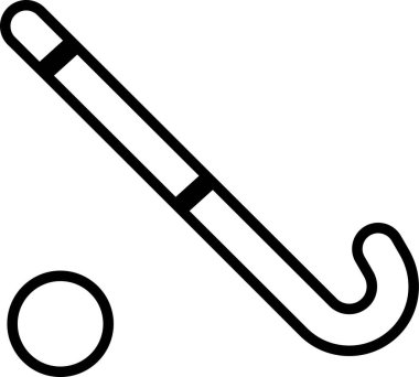 Düz stil spor ikonu. Şeffaf arkaplanda izole edilmiş. Tenis raketleri, beysbol sopaları, lakros sopaları, hokey sopaları, kriket sopaları. Logo, etiket, poster için spor simgeleri. Uygulamalar için vektör, ağ