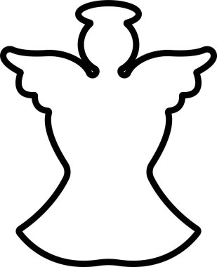 Kuyruk şeklinde kanat simgesi olan melekler. Şeffaf arkaplanda izole edilmiş. Yayılmış, Noel meleği ikonu kutsal melek işareti mobil konsept ve web sitesi tasarımı için. Sembol, grafik logo Vektörü