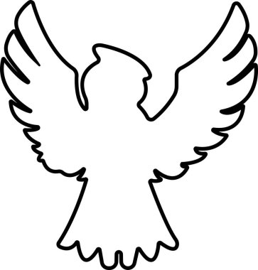 Kuyruk şeklinde kanat simgesi olan melekler. Şeffaf arkaplanda izole edilmiş. Yayılmış, Noel meleği ikonu kutsal melek işareti mobil konsept ve web sitesi tasarımı için. Sembol, grafik logo Vektörü