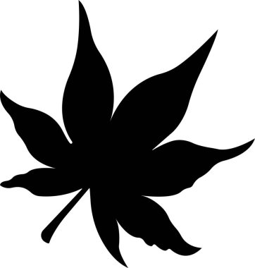 Sonbahar simgesini düz bir şekilde bırakır. Şeffaf arkaplanda izole edilmiş. Çeşitli düşen yapraklar sonbahar konsepti. Akçaağaç yaprağı. Mevsimlik bayram Şükran Günü tebrik kartı. Uygulamalar web sitesi için vektör