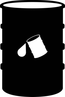 Fıçı yağı varil ikonu düz stil. Şeffaf arkaplan petrol varili sembolüne izole edilmiş. Damla işareti var. Galon yakıt varilleri. Petrol endüstrisi. Uygulamalar için vektör, web sitesi