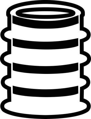 Varil yağı ikonu hizada. Şeffaf arkaplan petrol varili sembolüne izole edilmiş. Damla işareti var. Galon yakıt varilleri. Petrol endüstrisi. Uygulamalar için vektör, web sitesi