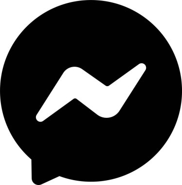 Kurye uygulama simgesi düz. Şeffaf arkaplanda izole edilmiş. Sosyal medya ve sosyal ağ logoları. Telefon, Mesajlar, yeni ileti bildirimleri uygulamalar için Meta sohbet vektörü, web sitesi