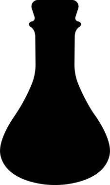 İksir ikonu patladı. Şeffaf arkaplanda izole edilmiş. Sihirli iksir şişesi fantezi iksir cam baloncuk gizemli, parlayan ve kaynayan sıvı, mantar içeceği. Uygulamalar için vektör, web sitesi