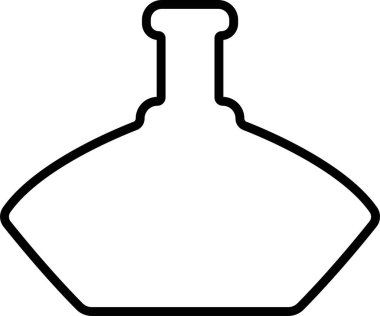 İksir ikonu devrede. Şeffaf arkaplanda izole edilmiş. Sihirli iksir şişesi fantezi iksir cam baloncuk gizemli, parlayan ve kaynayan sıvı, mantar içeceği. Uygulamalar için vektör, web sitesi