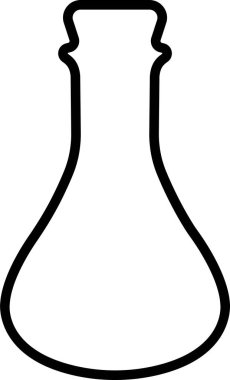 İksir ikonu devrede. Şeffaf arkaplanda izole edilmiş. Sihirli iksir şişesi fantezi iksir cam baloncuk gizemli, parlayan ve kaynayan sıvı, mantar içeceği. Uygulamalar için vektör, web sitesi