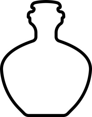 İksir ikonu devrede. Şeffaf arkaplanda izole edilmiş. Sihirli iksir şişesi fantezi iksir cam baloncuk gizemli, parlayan ve kaynayan sıvı, mantar içeceği. Uygulamalar için vektör, web sitesi