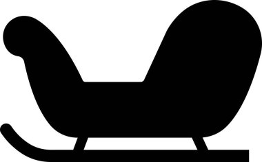 Noel Baba 'nın kızak ikonu şeffaf arka planda izole edilmiş. Noel kartpostallı kızak silueti. Kış tatili için semboller. Ren geyikleri tarafından çekilen kızak. Uygulamalar için vektör, web sitesi