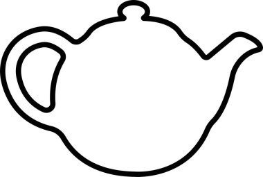 Çay demliği ikonu hizada. Şeffaf arkaplanda izole edilmiş çaydanlık ya da çaydanlık işareti ve sembolü. Çaydanlıklar, kahve demliği içmek. Uygulamalar web sitesi için soyut tasarım Logotype sanat vektörü