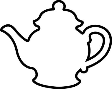 Çay demliği ikonu hizada. Şeffaf arkaplanda izole edilmiş çaydanlık ya da çaydanlık işareti ve sembolü. Çaydanlıklar, kahve demliği içmek. Uygulamalar web sitesi için soyut tasarım Logotype sanat vektörü