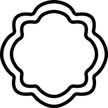 Arapça kemer çerçeve simgesi hizada. Pencereler, kapılar, pankartlar, sosyal medya, poster çerçeveleri ve sınırlar için şeffaf arkaplan, uygulamalar veya web geometrik formu için soyut vektör tasarımı üzerinde izole,