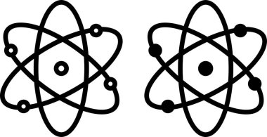 Atom ya da proton çekirdeği simgesi hizada, şeffaf arkaplanda izole edilmiş uygulamalar ya da web için moleküler sembol izole edilmiş vektörü ayarlar. Nükleer Yörünge Fizik Enerji Çekirdeği Kimya ve Bilim Teknolojisi