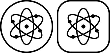 Atom ya da proton çekirdeği simgesi hizada, şeffaf arkaplanda izole edilmiş uygulamalar ya da web için moleküler sembol izole edilmiş vektörü ayarlar. Nükleer Yörünge Fizik Enerji Çekirdeği Kimya ve Bilim Teknolojisi