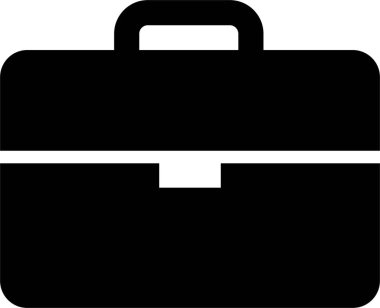 Evrak çantası simgesi dairede. Çanta, portföy sembolü. İş çantası simgesi, şeffaf arkaplanda izole edilmiş uygulamalar veya web sitesi için vektör tasarladı. Valiz paketlemek için evrak çantası simgesi kullan