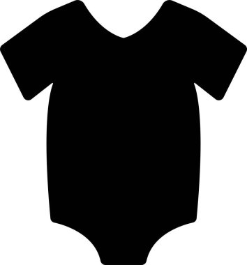 Bebek kıyafetleri düz ikon. Vücut giysisi, tulum, takım elbise, yeni doğan yuvası, uygulamalar ve web siteleri için vektör tabelaları çocuklar için giyinme ve giyinme, şeffaf arka planda izole edilmiş.