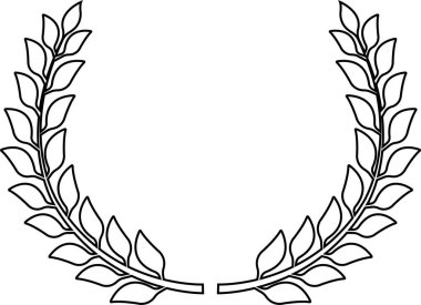 Dairesel defne yaprağı simgesi hizada. Şeffaf arka planda farklı şekillerde izole edilmiş buğday ve meşe çelenkleri bir ödülü, başarıyı, haberciliği, asaleti tasvir ediyor. Uygulamalar veya ağ için vektör