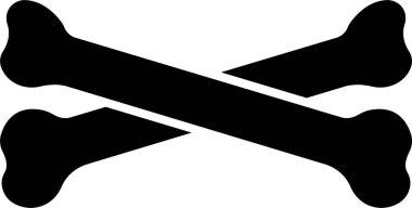 Çapraz kemikler. Ölüm, tehlike ya da zehir sembolü düz vektör içinde şeffaf arkaplanda izole edilmiş işaretler, uygulamalar ve web siteleri için. Cadılar Bayramı tasarımı ölümcül tehlikeli bir kavram.