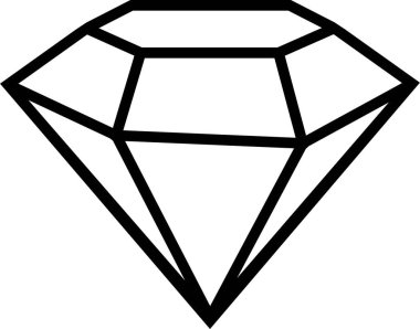 Elmas simgesi hizada. Saydam arkaplanda izole edilmiş farklı şekiller, uygulamalar veya web sitesi için işaret ve sembol grafik vektör tasarımı, soyut mücevher kristalleri logo formları