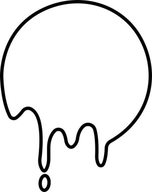 Damlayan boya ya da mürekkep simgesi. Resmin şeffaf arkaplan noktalarında izole edilmiş, yüzen yağ lekeleri, damlayan boya lekeleri ve damlayan su damlaları uygulamalar veya web için sıvı sıçrama vektörleri oluşturur.