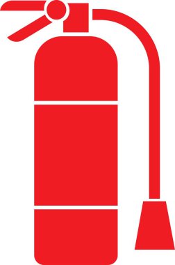 Uygulamalar için düz vektör içinde acil yangın söndürücü simgesi veya Güvenlik Yangın söndürme hizmetleri için internet sitesi sembolü şeffaf arkaplanda izole edilmiş laboratuvar ekipmanı