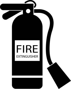 Uygulamalar için düz vektör içinde acil yangın söndürücü simgesi veya Güvenlik Yangın söndürme hizmetleri için internet sitesi sembolü şeffaf arkaplanda izole edilmiş laboratuvar ekipmanı