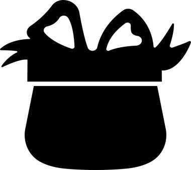 Hediye kutusu simgesi düz. Uygulamalar veya web evrensel kit simgesi site etiketi etiketi için vektör. Doğum günü süsleri, sürpriz hatıra defteri, şeffaf arkaplanda izole edilmiş.