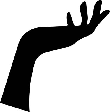 İnsan el hareketleri, pozisyonlar, tabelalar düz. İdeal arkaplan kolunda saydam izole edilmiş, uygulamalar veya web sitesi için parmak ve güçlü yumruk vektörü gösteren grafikler