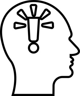 İnsan beyni tarzı bir ikon. Düşünme Durumu zihin süreci ve uygulamalar için iş çözümleri sembol vektörü veya ağ başı profili yapay zeka şeffaf arka planda izole