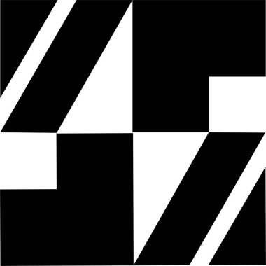 Logo elemanları tasarım simgesi düz. Mega geometrik ve soyut şekiller şeffaf arka plan modern işaretleri üzerinde izole edilmiştir. Neo jeo sanatı İsviçreli Bauhaus uygulamalar veya web için minimalizm vektörünü etkiler