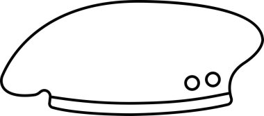 Askeri bere şapka ikonu hizada. Şeffaf arka planda izole edilmiş şapka ikonları, kaptan şapkası, polis şapkası, güneş gözlüğü, bere, kovboy, askeri şapka. Uygulamalar veya web sitesi için vektör