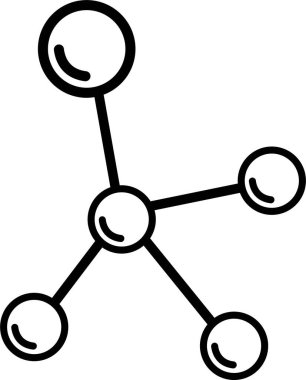 Molekül ya da formül simgesi hizada. Kimya kimyasal yapısı. Uygulamalar ya da internet için laboratuvar bilimsel araştırma vektörü. DNA hücresi protein İşaret Silueti şeffaf arkaplanda izole