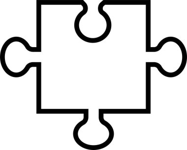 Uygulamalar veya web sitesi Eklentileri için Satır vektör işareti içerisindeki yapboz parçası simgesi. Şeffaf arkaplanda izole edilmiş parçaların çalınması için farklı stil yapboz parçaları kullanılır. Parçalı yapboz.