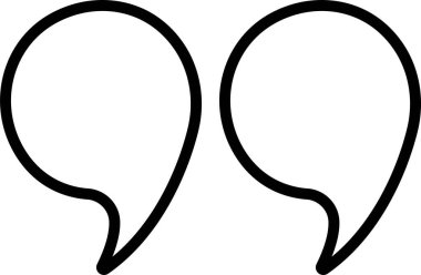 Kuyruktaki virgül simgesinden alıntı yap. Uygulamalar veya web metin parantezi sembolleri için şeffaf arkaplan vektörüne izole edilmiş tırnak işareti Nesne, konuşma işaretleri, ters virgüller veya konuşan işaretler