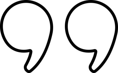 Kuyruktaki virgül simgesinden alıntı yap. Uygulamalar veya web metin parantezi sembolleri için şeffaf arkaplan vektörüne izole edilmiş tırnak işareti Nesne, konuşma işaretleri, ters virgüller veya konuşan işaretler