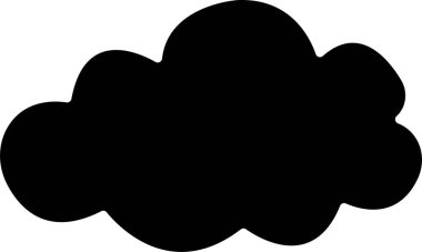 Bulut simgesi düz. Web sitesi ya da uygulama için basit, duman bulutları gaz ve buhar patlaması, hız izleri, toz ve duman yuvarlak çerçeveli baloncuklar. Şeffaf arkaplanda izole