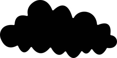 Bulut simgesi düz. Web sitesi ya da uygulama için basit, duman bulutları gaz ve buhar patlaması, hız izleri, toz ve duman yuvarlak çerçeveli baloncuklar. Şeffaf arkaplanda izole