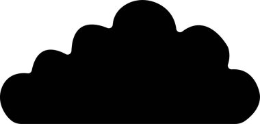 Bulut simgesi düz. Web sitesi ya da uygulama için basit, duman bulutları gaz ve buhar patlaması, hız izleri, toz ve duman yuvarlak çerçeveli baloncuklar. Şeffaf arkaplanda izole