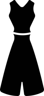 Kadınlar ikonu düz giyinir. Kadın giysisi. Uygulamalar için vektör veya web model kılıf ve bodycon, çadır, imparatorluk veya straplez. Halter ve oyun kıyafeti şeffaf arkaplanda izole edildi