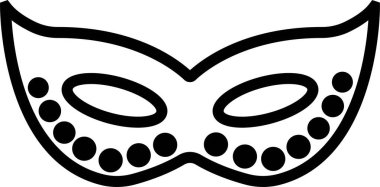 Uygulamalar ya da web partisi süper kahraman karnaval kötü adamı ya da hırsız ikonu için saydam arka plan maskeli vektörüne izole edilmiş farklı Maske silueti. kostüm maskesi gizli insan yüzü