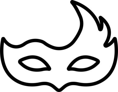 Uygulamalar ya da web partisi süper kahraman karnaval kötü adamı ya da hırsız ikonu için saydam arka plan maskeli vektörüne izole edilmiş farklı Maske silueti. kostüm maskesi gizli insan yüzü