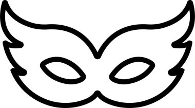 Uygulamalar ya da web partisi süper kahraman karnaval kötü adamı ya da hırsız ikonu için saydam arka plan maskeli vektörüne izole edilmiş farklı Maske silueti. kostüm maskesi gizli insan yüzü