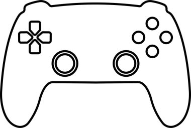Oyun konsolu simgesi, uygulamalar veya web sitesi için vektör. Gamepad oyun denetleyicisi, joystick simgesi oynamak için dizayn. Şeffaf arkaplanda izole