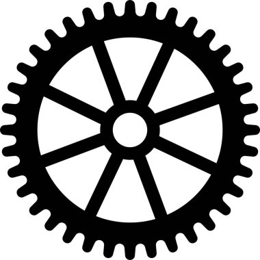 Vites simgeleri. Parametre ya da sembol ayarı. Şeffaf arkaplan çarkı üzerinde uygulamalar veya web sitesi için izole edilmiş vektör, motor dairesi düz sembol