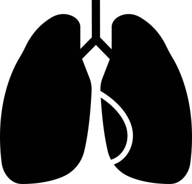 İnsan Organı Elleri uygulamalar için Simge Organ Vektörü, akciğerin ağ sembolü, insan anatomisi için nöron piktogramı