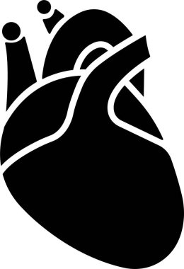 İnsan Organı El, uygulamalar için Simge Organ Vektörü, insan anatomisi için kalp, karaciğer ve nöron piktogramı sembolü çizdi