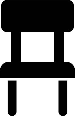 Koltuk, kanepe siyah simgesi uygulamalar için şeffaf arkaplan vektörü ya da ev içi mobilyaların sembolü olan düz koltuk simgesi.