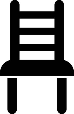 Koltuk, kanepe siyah simgesi uygulamalar için şeffaf arkaplan vektörü ya da ev içi mobilyaların sembolü olan düz koltuk simgesi.