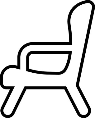 Koltuk, kanepe siyah simgesi uygulamalar için şeffaf arkaplan vektörü ya da ev içi mobilyaların sembolü olan internet koltuk simgesi.