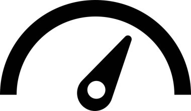 Hız göstergesi simgesi. Hız göstergesi simgesi düz. Uygulamalar için hız göstergesi düşük ve yüksek barometre, gösterge, puan artışı için geribildirim derecelendirme göstergesi performans konsepti Dashboard seviye vektörü